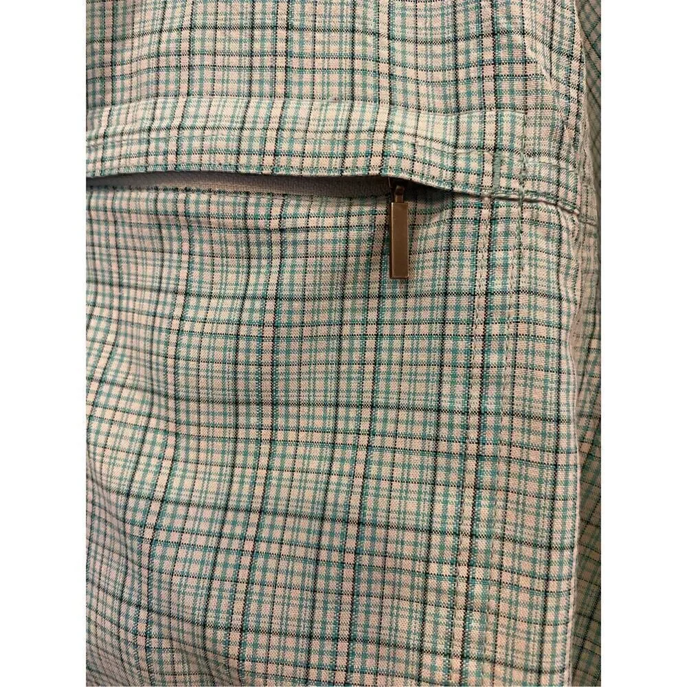 The North Face Mens Large Short Sleeve Plaid Shirt Blue Casual Outdoors Hiking